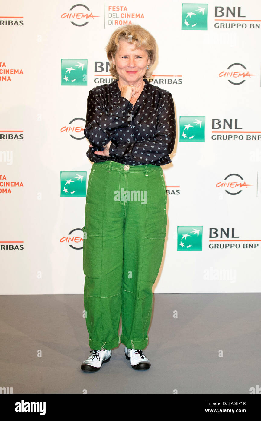 Imelda Staunton au Photocall du film 'Downton Abbey' à la 14e Festival International du Film de Rome / Festa del cinema di Roma 2019 à l'Auditorium Parco della Musica. Rome, 19.10.2019 | Le monde d'utilisation Banque D'Images