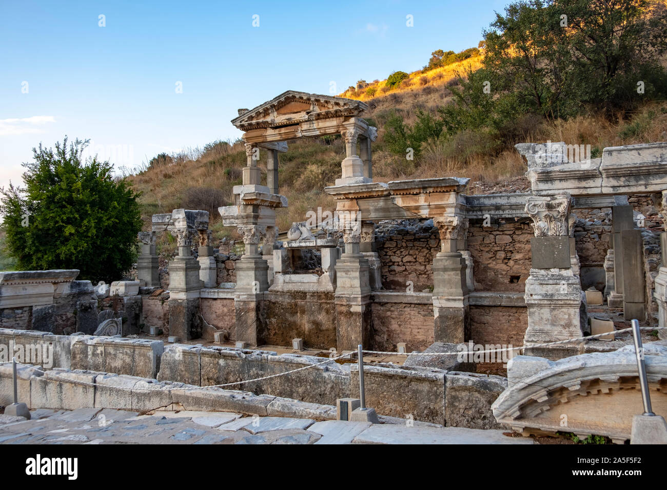 Ancienne ville d'Ephèse (Efes). Les structures de l'architecture ancienne. Plus visité Ephèse ancienne ville en Turquie. Selcuk, Izmir TURQUIE Banque D'Images