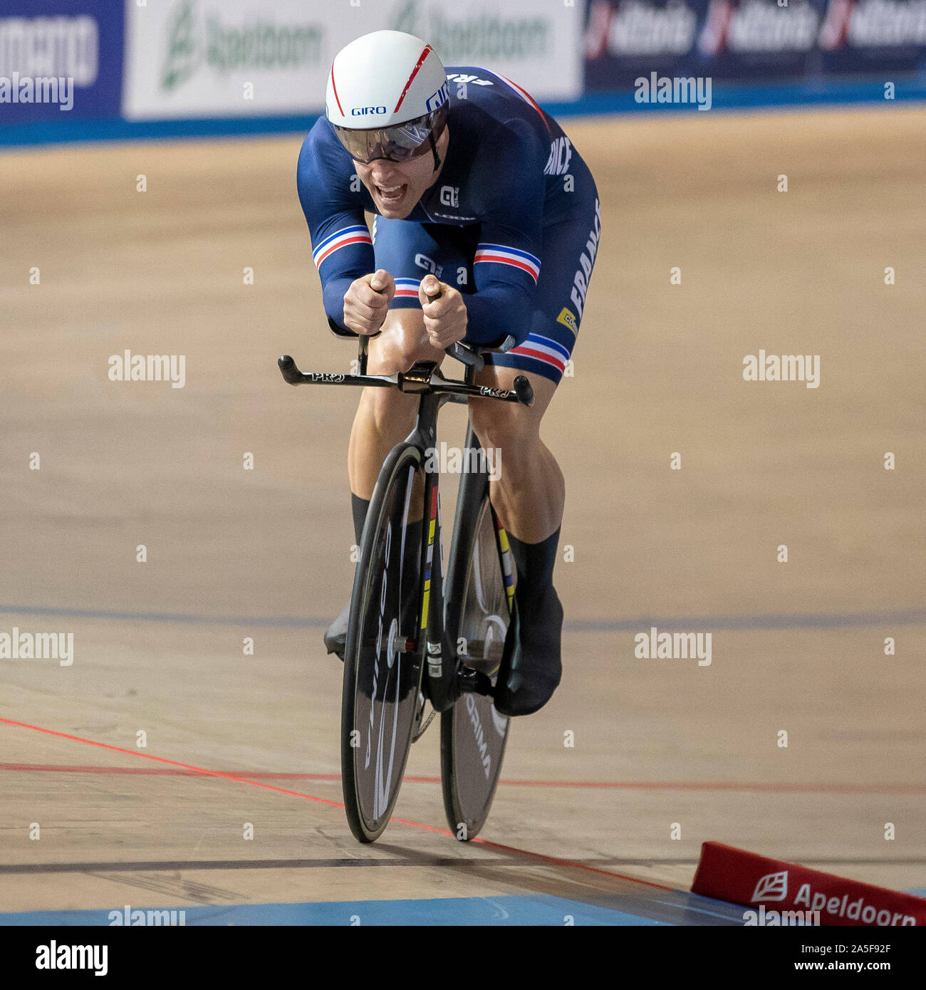 Apeldoorn, Pays-Bas. 20 Oct, 2019. APELDOORN, 20-10-2019, allsports Omnisport, Apeldoorn, Michael D'Almeida au mètre 1000 timesprint pour hommes au cours de l'Cyclisme sur Piste Championnats Européens, Ek Baanwielrennen. Credit : Pro Shots/Alamy Live News Banque D'Images