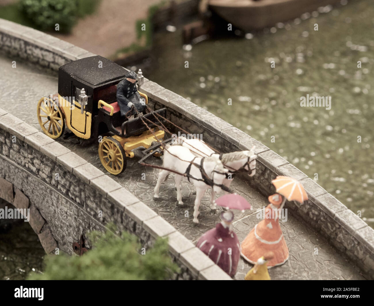 Monde miniature plein de photos de Hambourg Banque D'Images