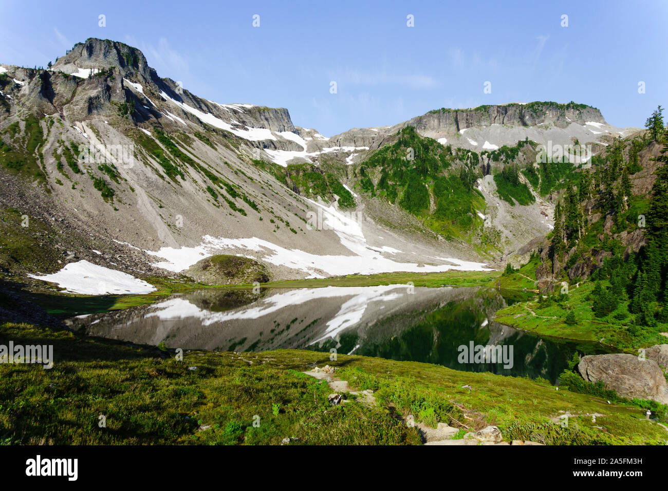 Bagley Lacs, Mt. Baker-Snoqualmie National Forest, North Carolina, USA Banque D'Images