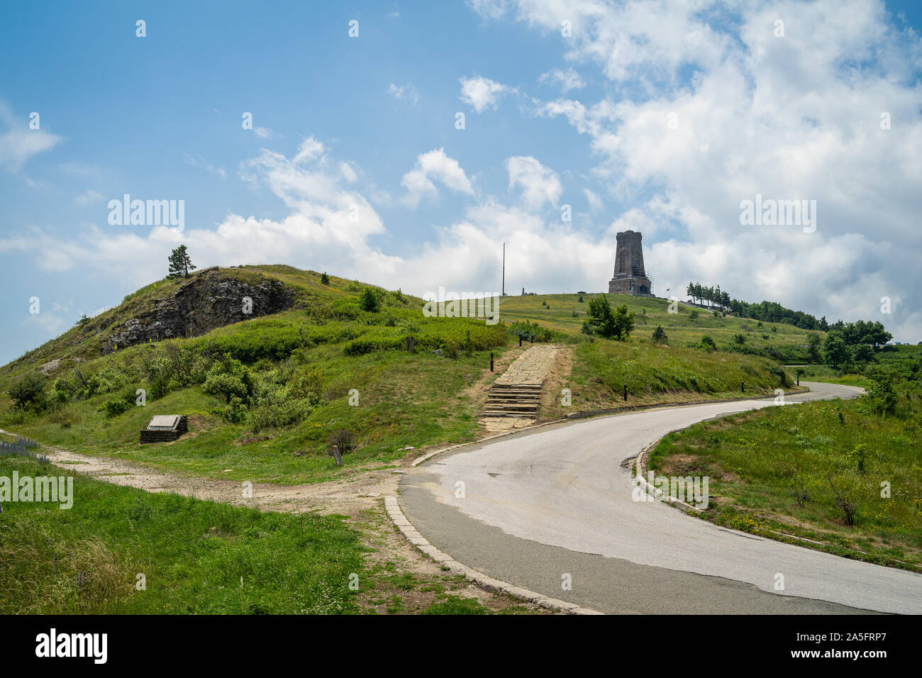 Lieu de bataille de Shipka Pass-russe pendant la guerre de libération turque (1877-1878). La Bulgarie. Banque D'Images