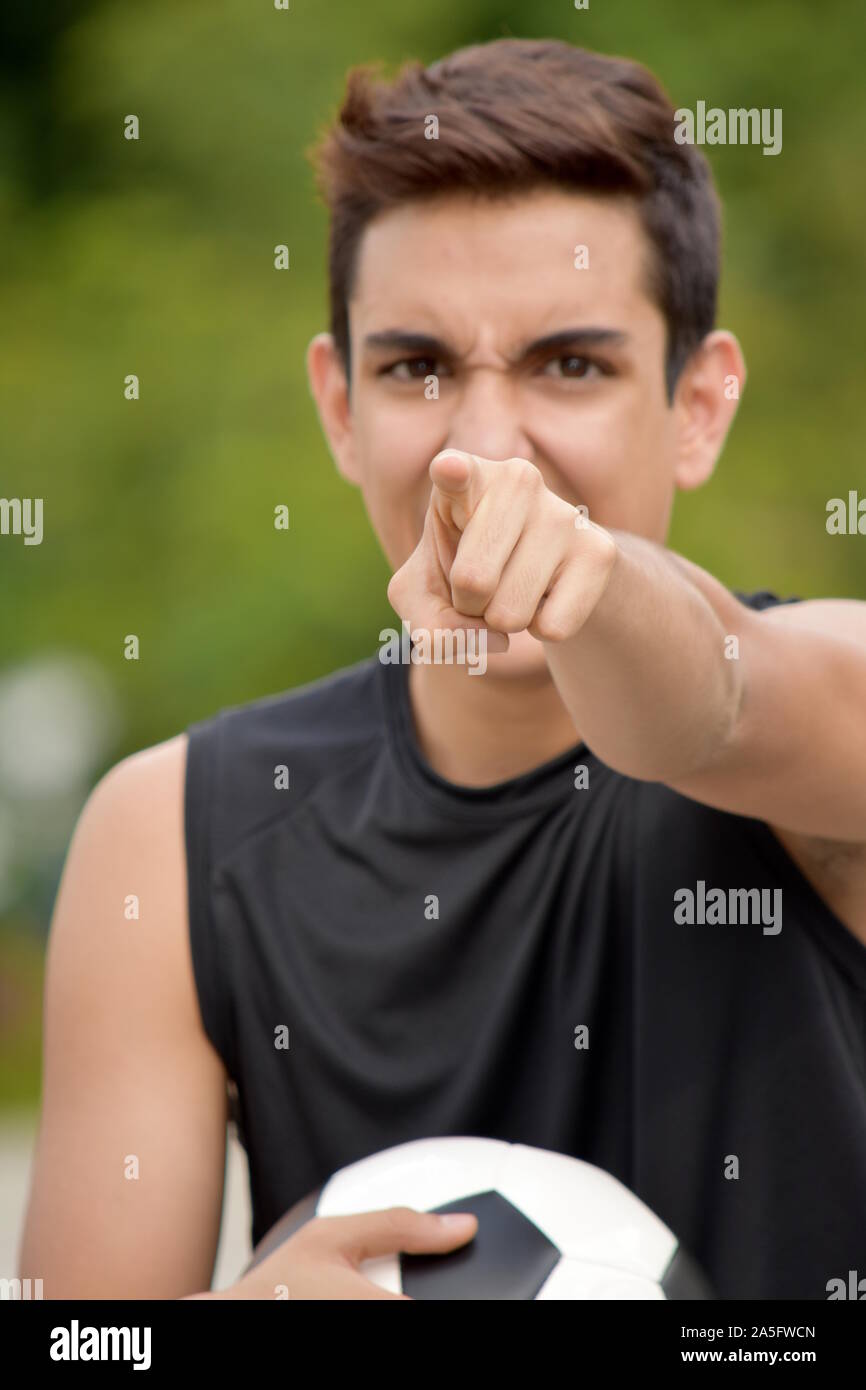 Personne sportive Mad Banque D'Images