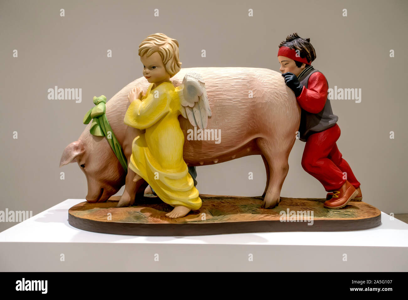 Sculpture de Jeff Koons Usherin Banalaty 1988 Banque D'Images