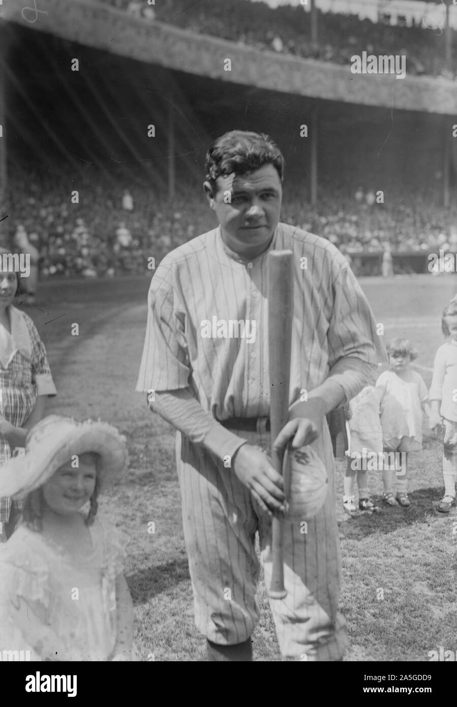 Babe Ruth, New York American League Baseball Banque D'Images