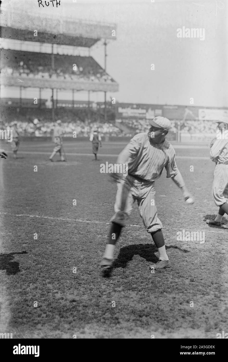 Babe Ruth, New York American League Baseball Banque D'Images