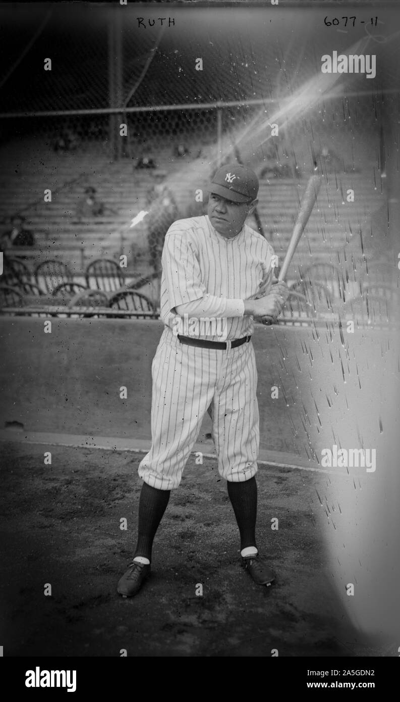 Babe Ruth, New York American League Baseball Banque D'Images