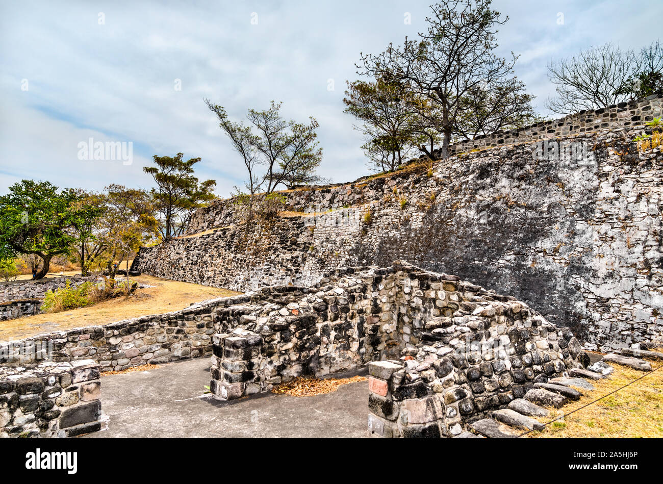 Site archéologique de Xochicalco au Mexique Banque D'Images