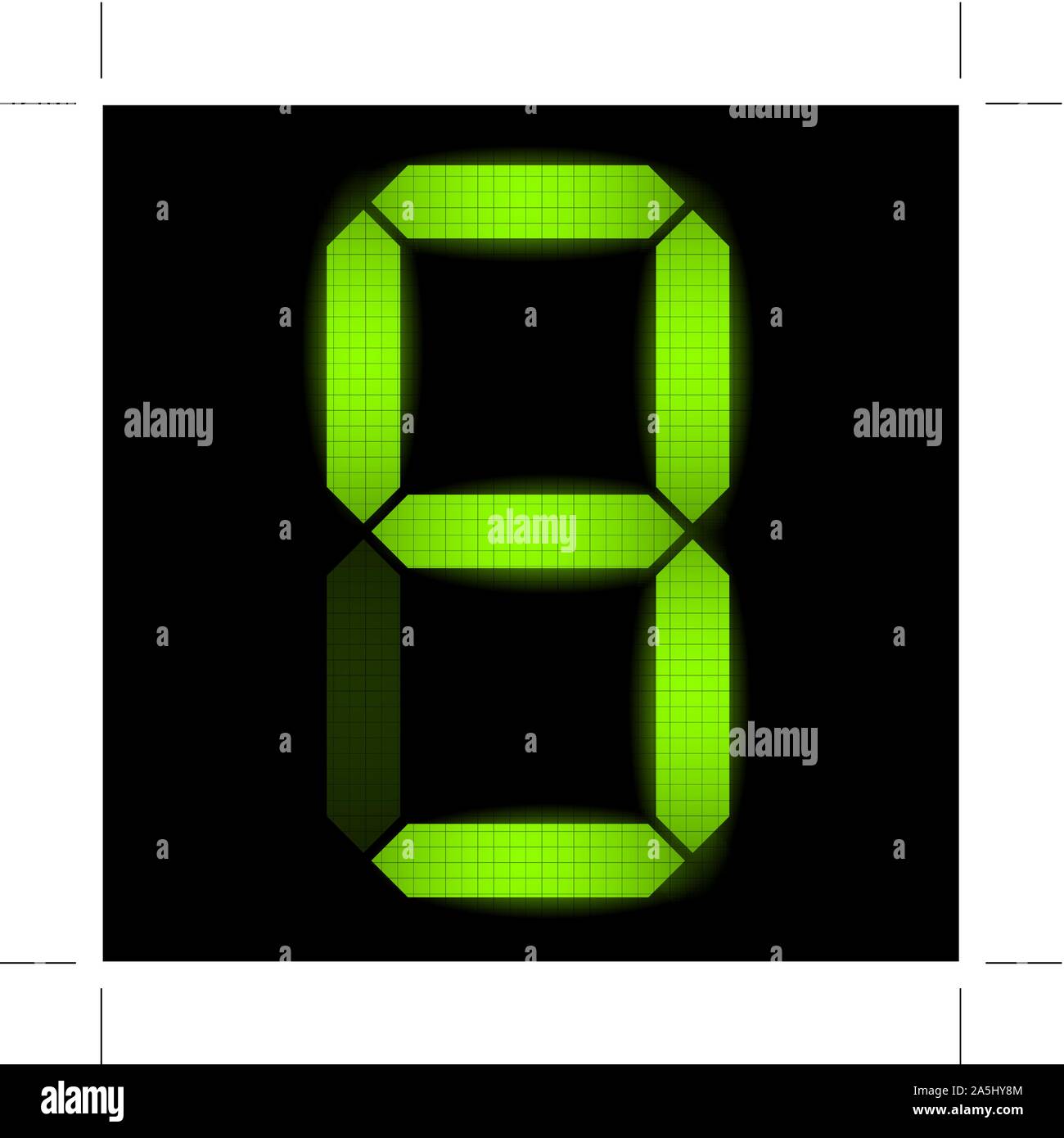 Numéro neuf - numérique vérifier mon portefeuille pour d'autres nombres de l'ensemble Illustration de Vecteur