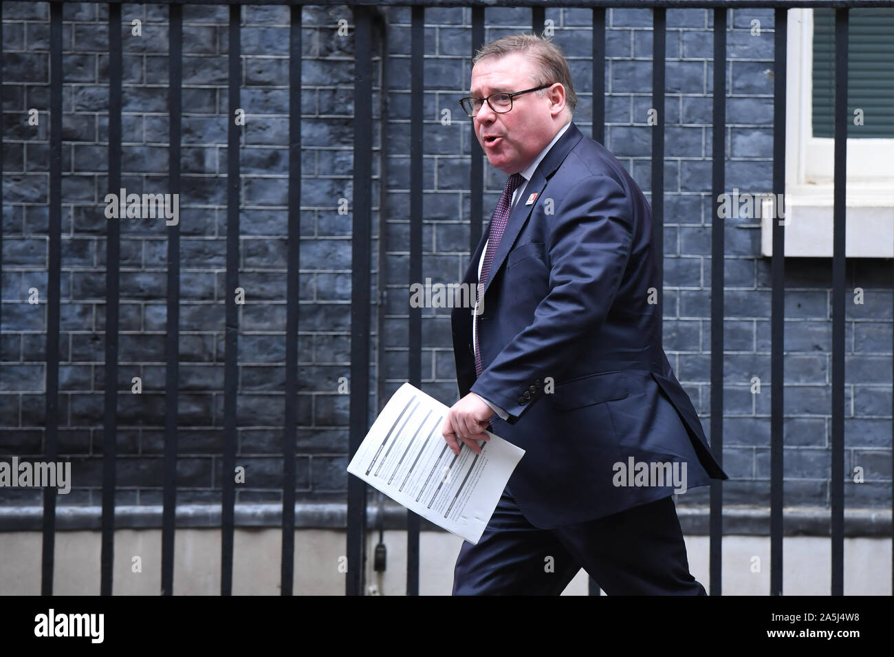 Mark Francois à Downing Street, Londres. Banque D'Images