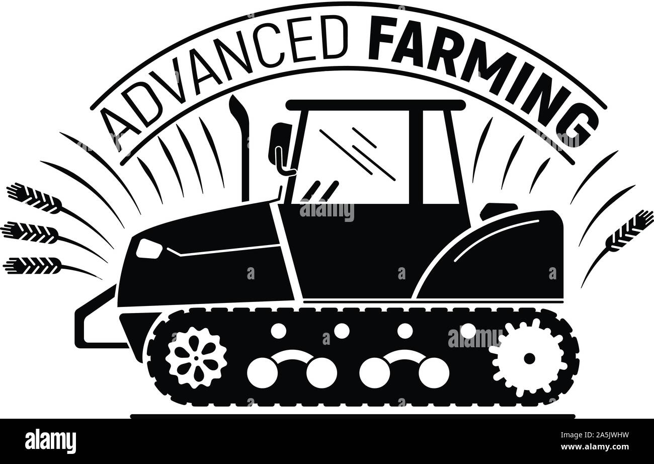 Logo agricole avancé, le style simple Illustration de Vecteur