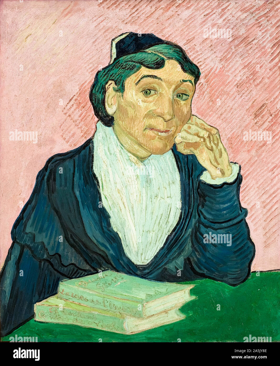 Vincent van Gogh, L'Arlésienne, (Madame Ginoux), portrait, 1890 Banque D'Images