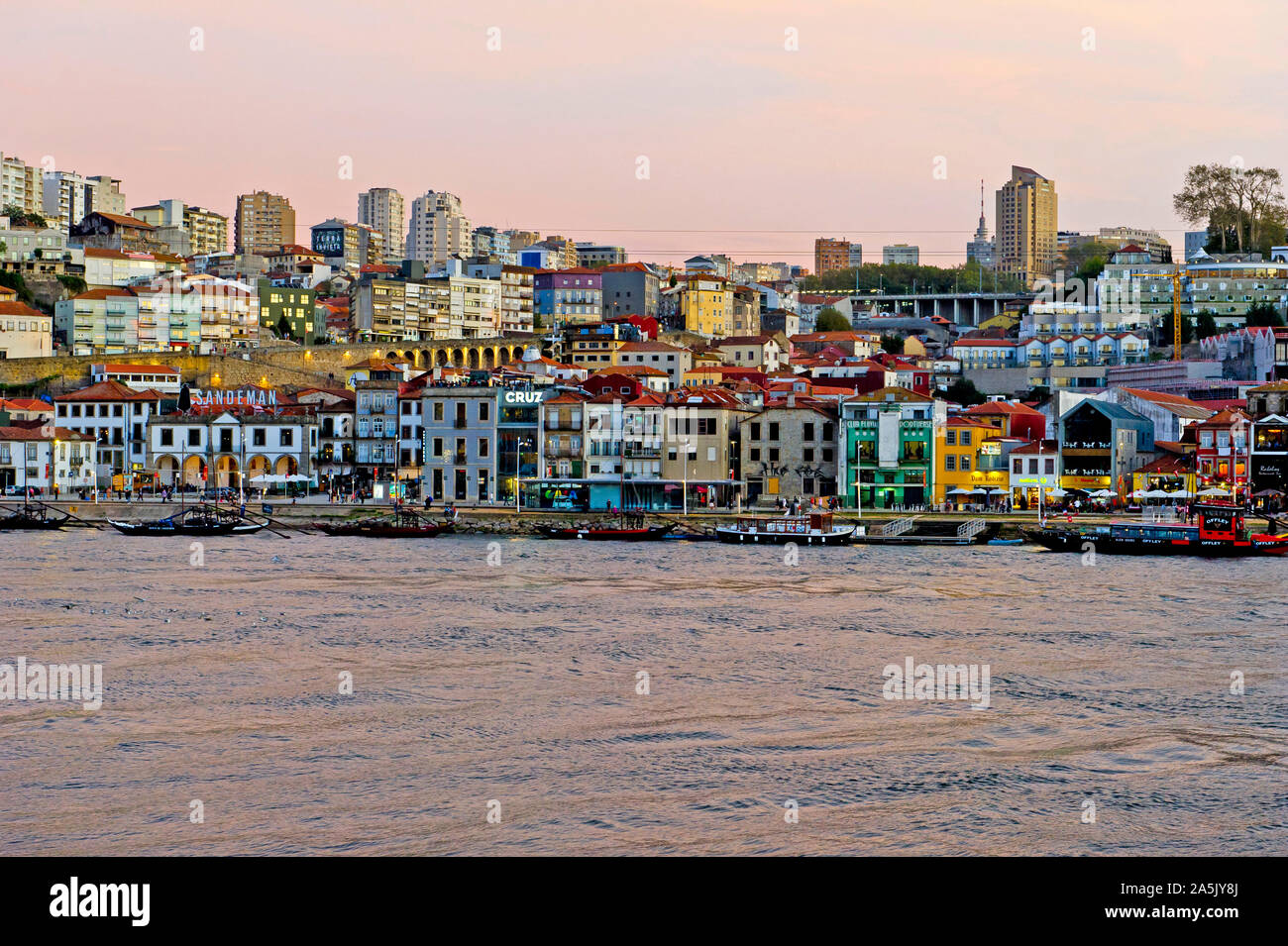 Ville de Porto et de Vila Nova de Gaia, Ponte Luiz I Le Nord du Portugal Banque D'Images