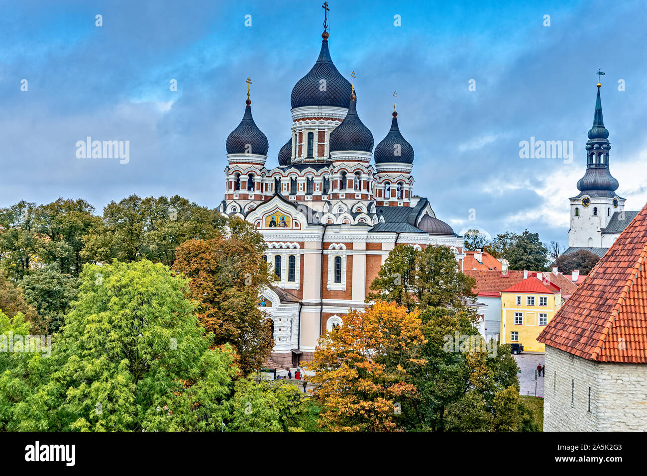 La cathédrale Alexandre Nevsky à Tallinn Estonie Banque D'Images