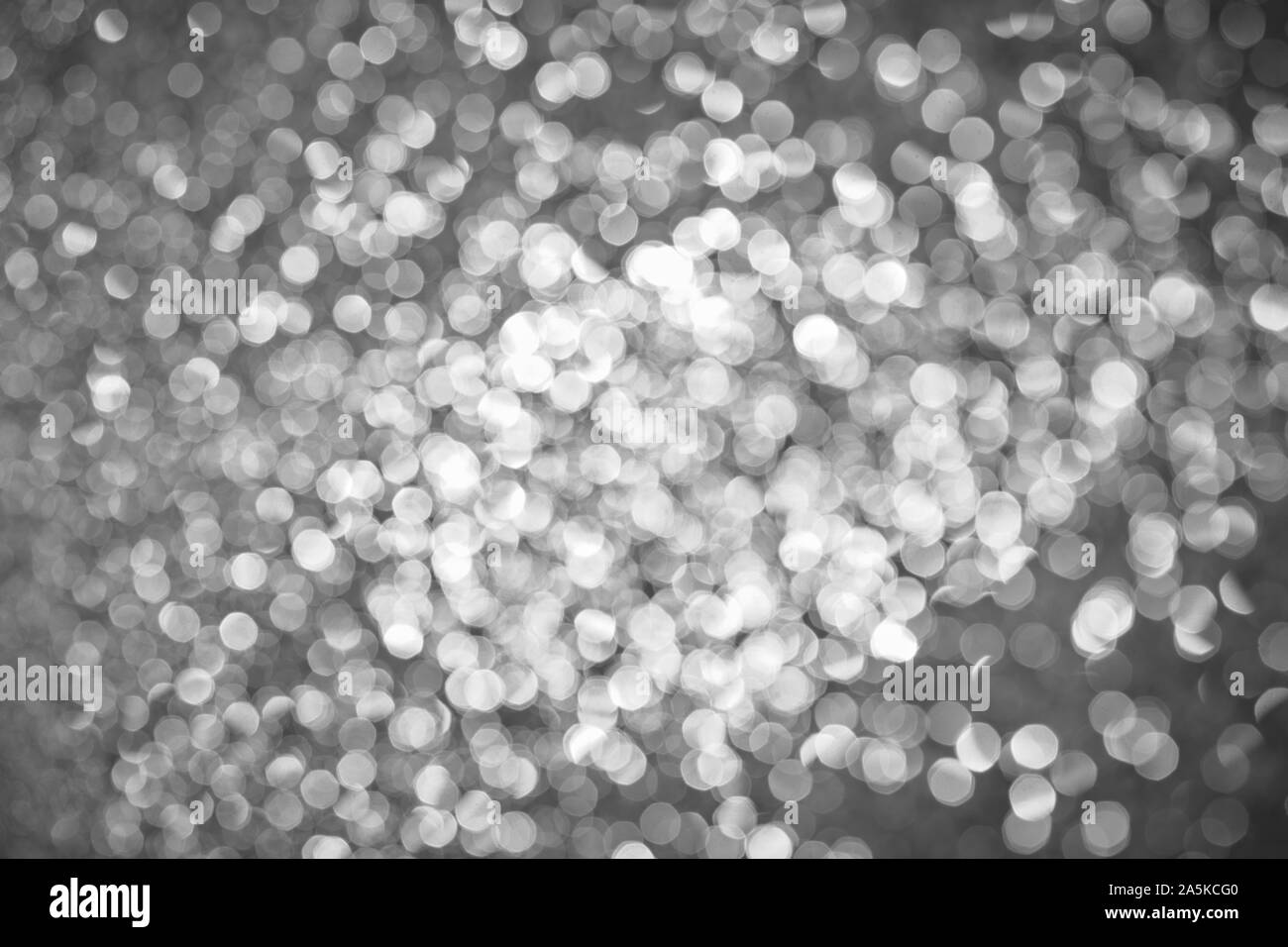 Les cercles de confusion / flou / disques d'out of focus fond clair en noir et blanc B/W Banque D'Images