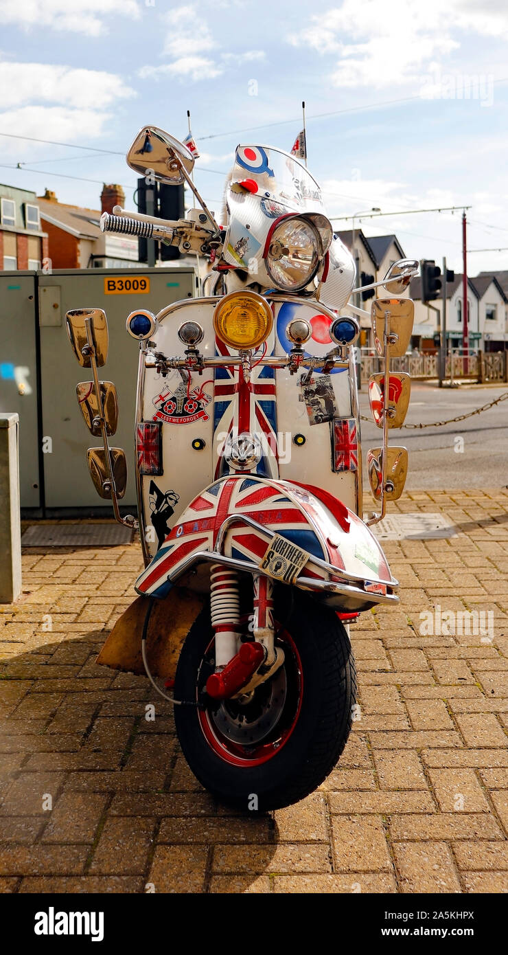 Quadrophenia, Vespa scooter. Banque D'Images