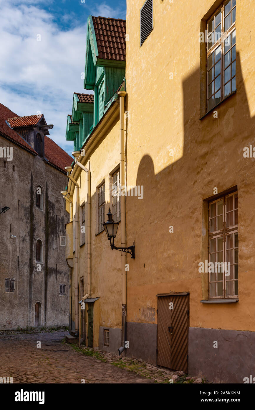 Rue de l'Acra, Tallinn, Estonie Banque D'Images