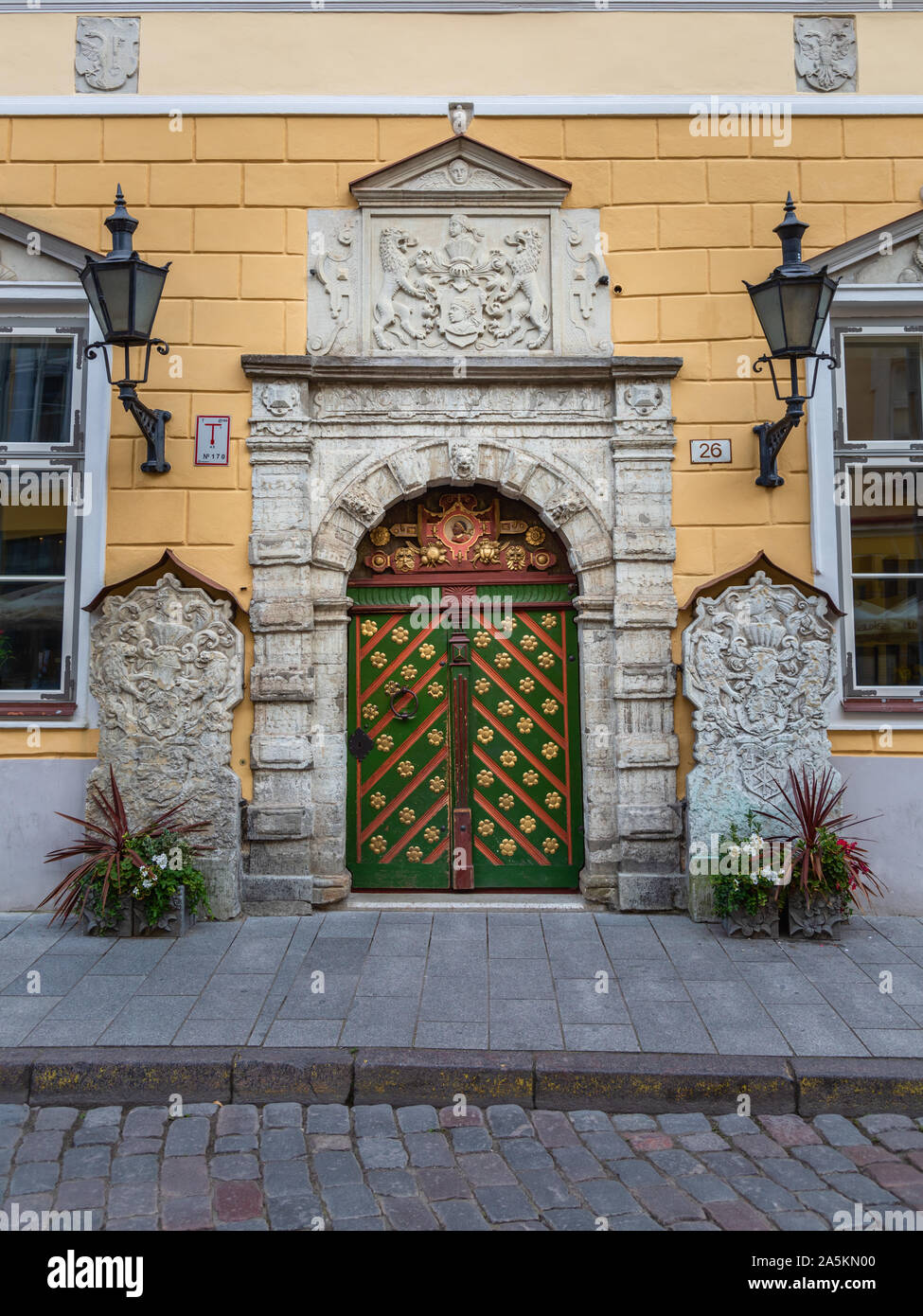 Maison des Têtes Noires, Tallinn, Estonie Banque D'Images