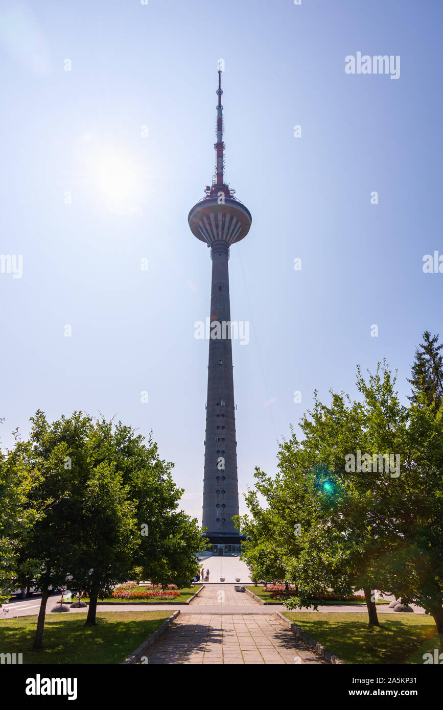 Tour de télévision de Tallinn, Estonie Banque D'Images
