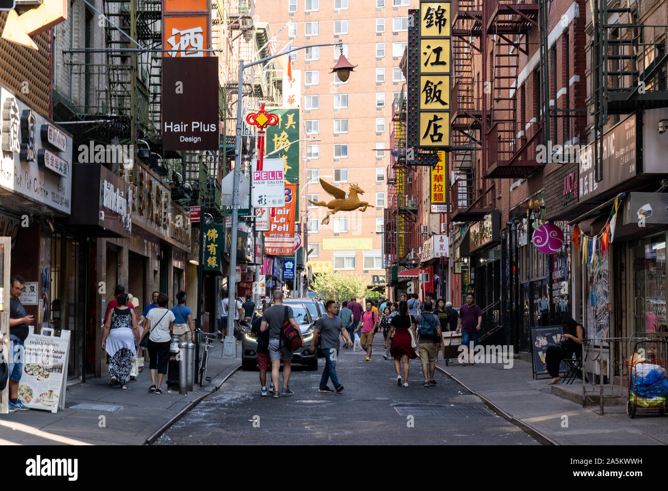 Quartier chinois à New York Banque D'Images