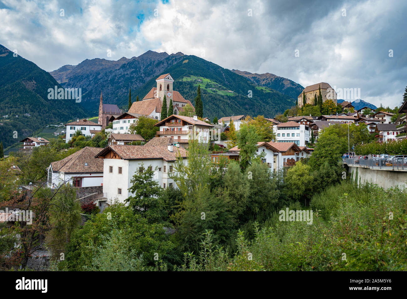 Village de Merano dans le Sud Tyrol en Italie Banque D'Images