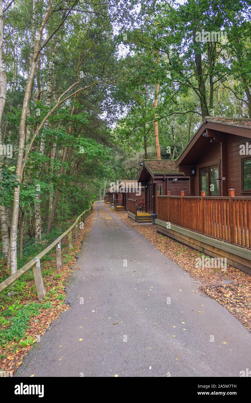 Maison de vacances lodges en France. Banque D'Images