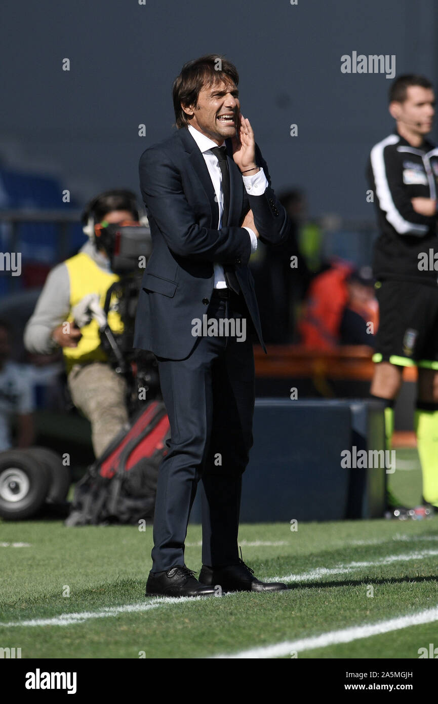 Antonio Conte de coach pendant entre Sassuolo vs Inter, Reggio Emilia, Italie, 20 octobre 2019 soccer, football italien Serie A Championnat Hommes Banque D'Images