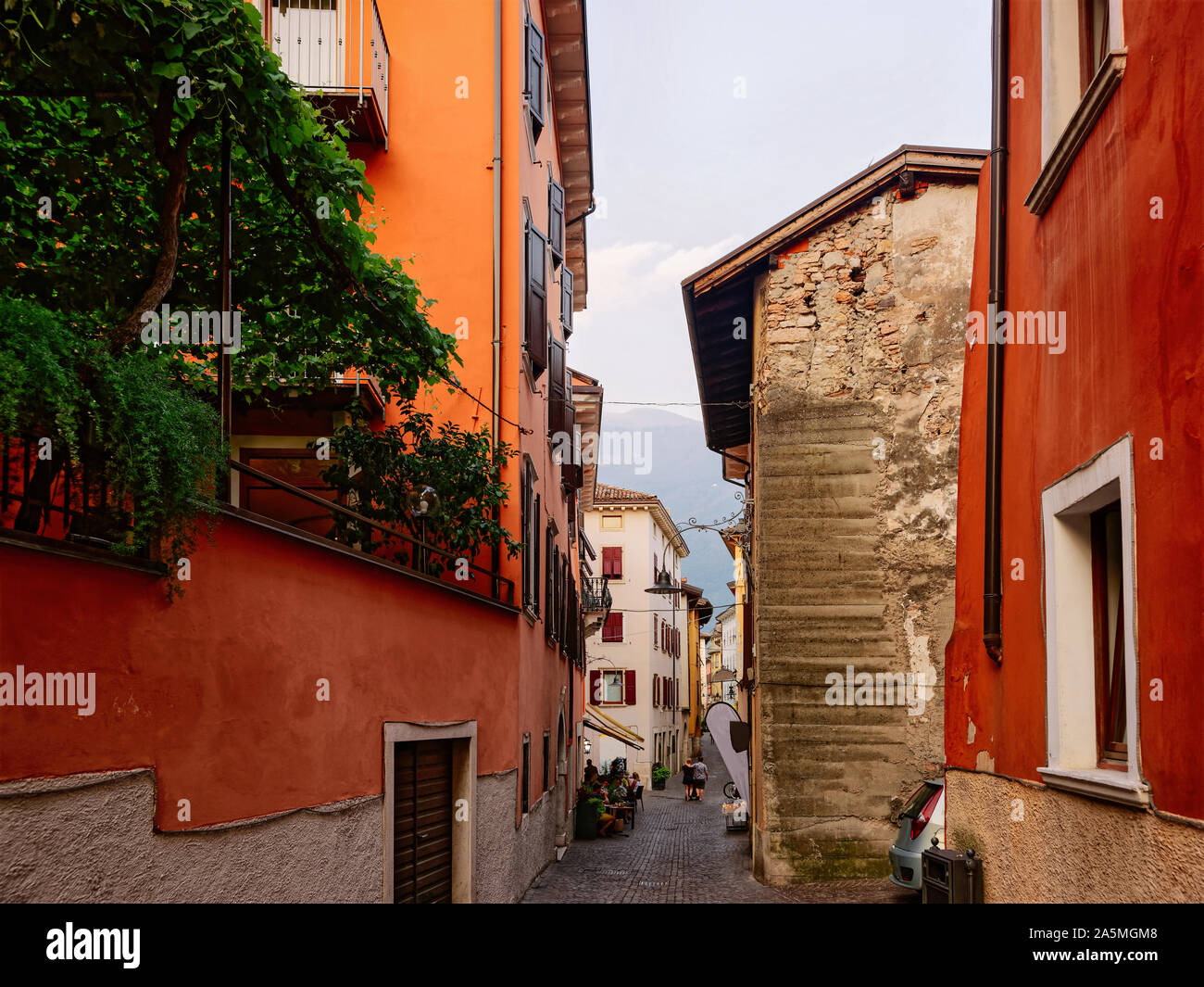 Cityscape à Arco Trentino ville en Italie Banque D'Images