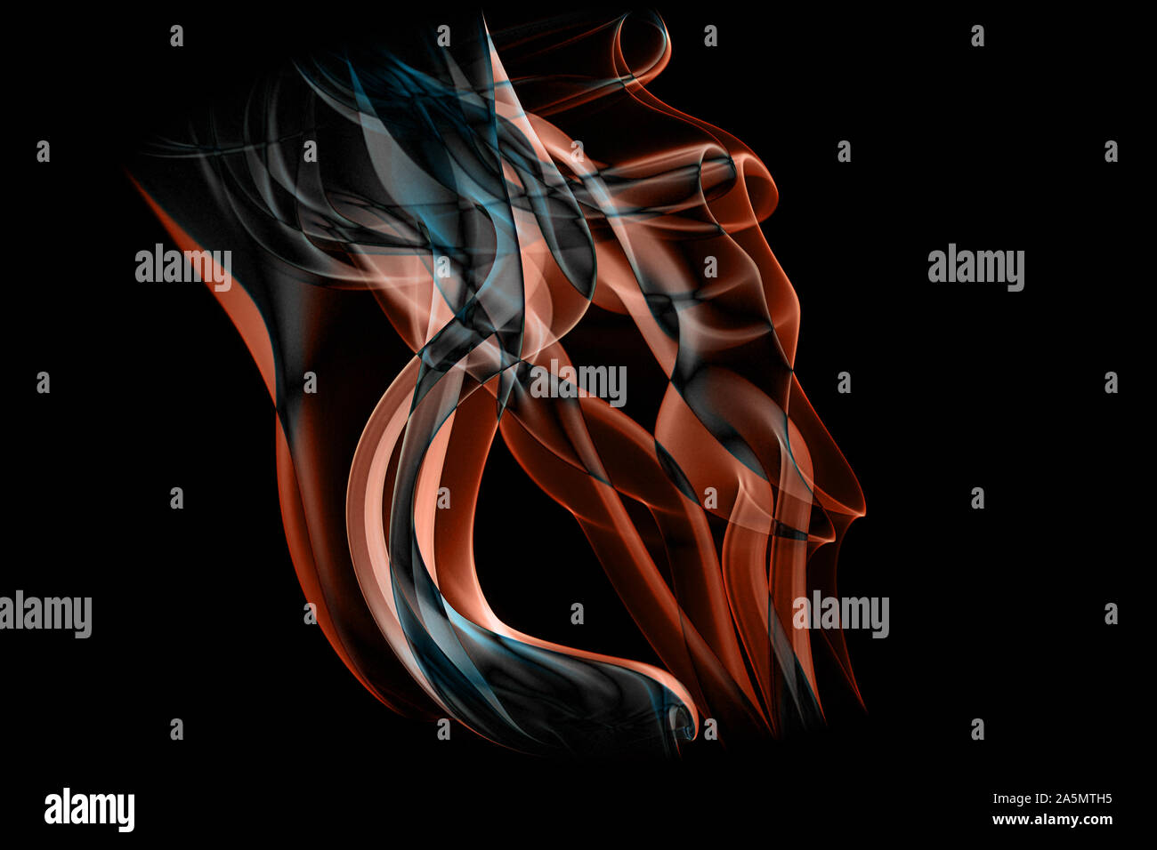La fumée recyclé Cette image a été créée à l'aide de diverses photographies de fumée qui étaient alors maninpulated l'utilisation de logiciels pour la production Banque D'Images