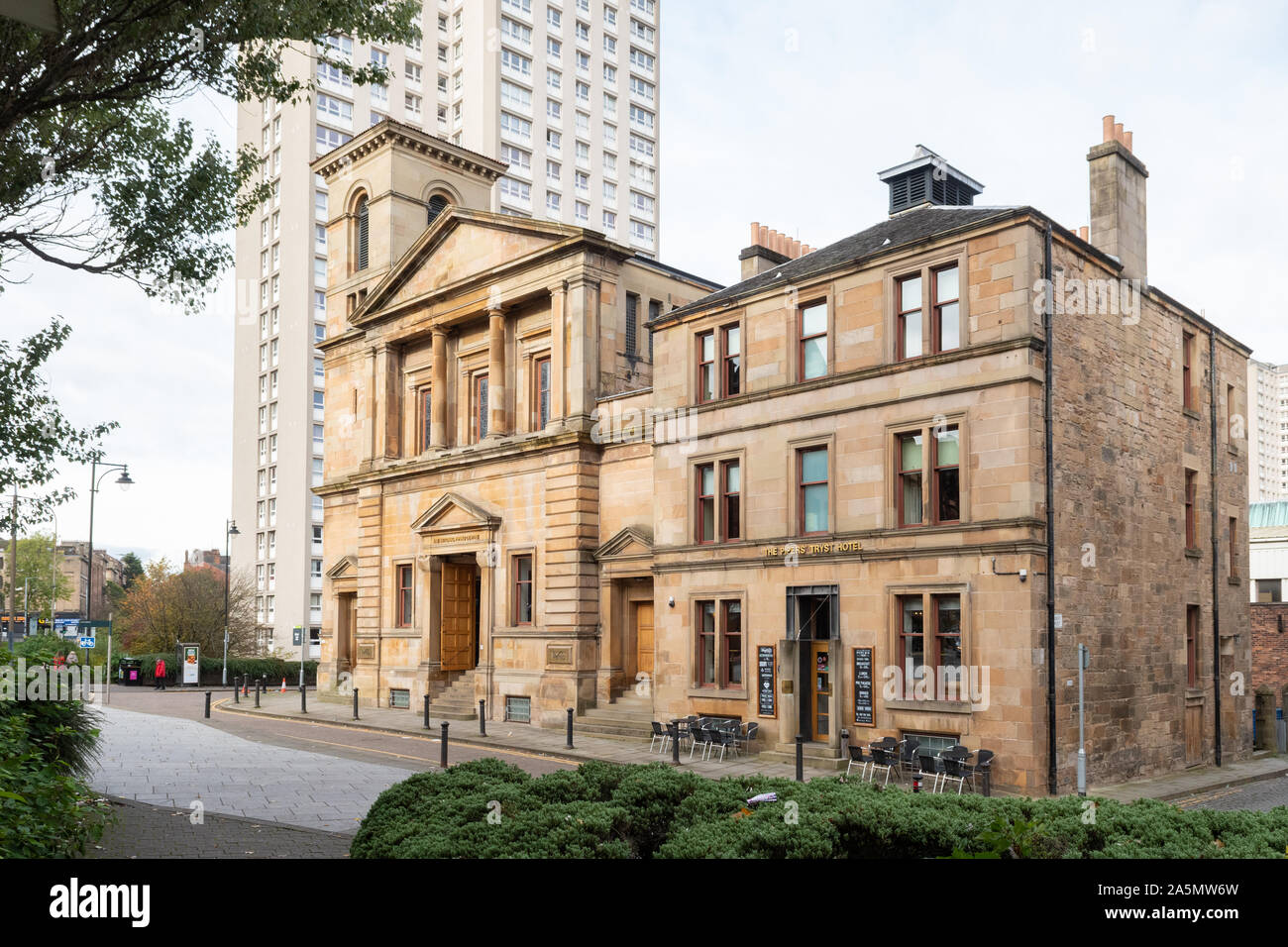 Le Centre National de tuyauterie comprenant le College of Piping, et les Pipers Rendez-vous Hôtel, Glasgow, Écosse, Royaume-Uni Banque D'Images