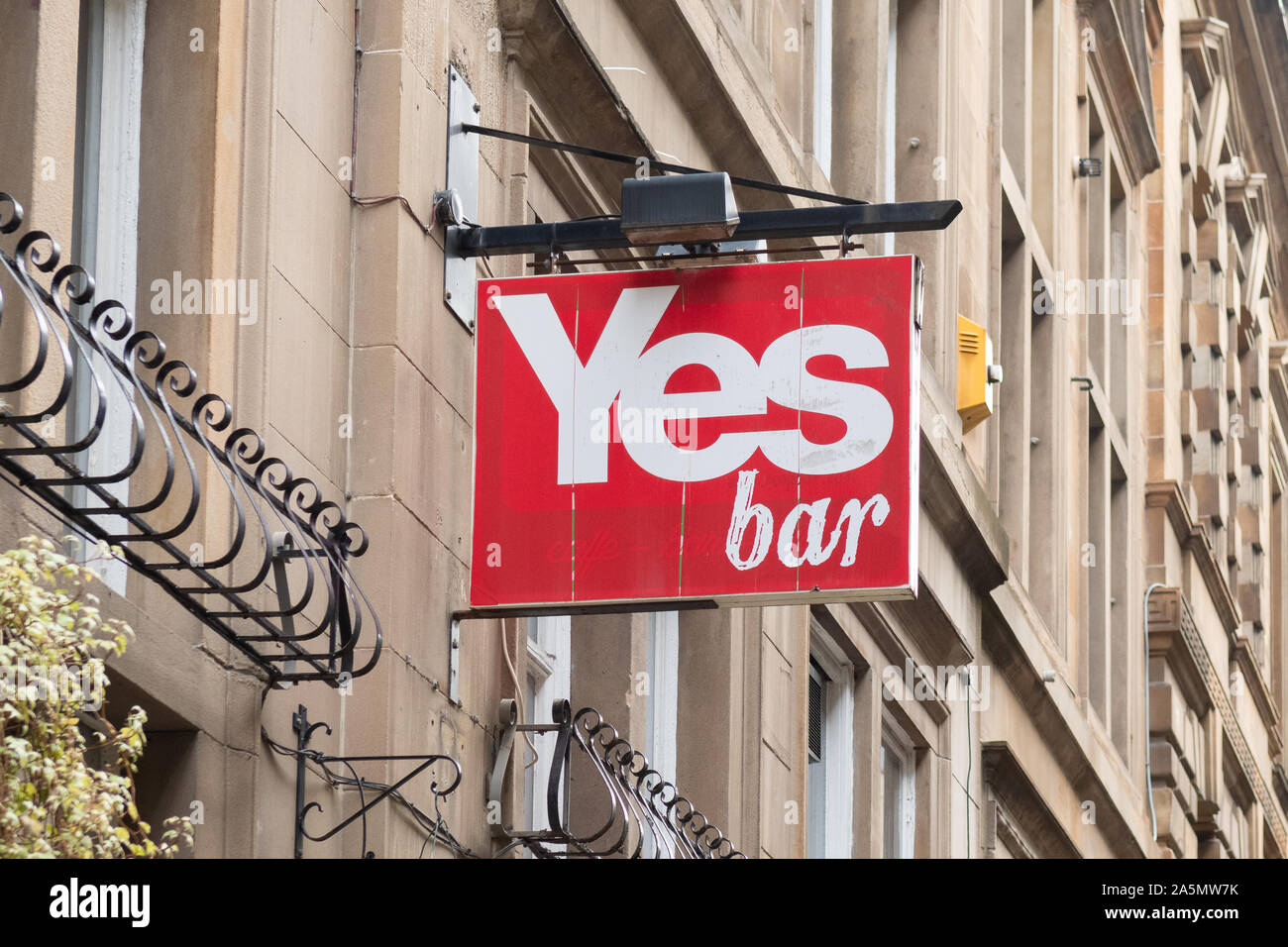 Oui bar, Drury Street, Glasgow, Scotland, UK Banque D'Images