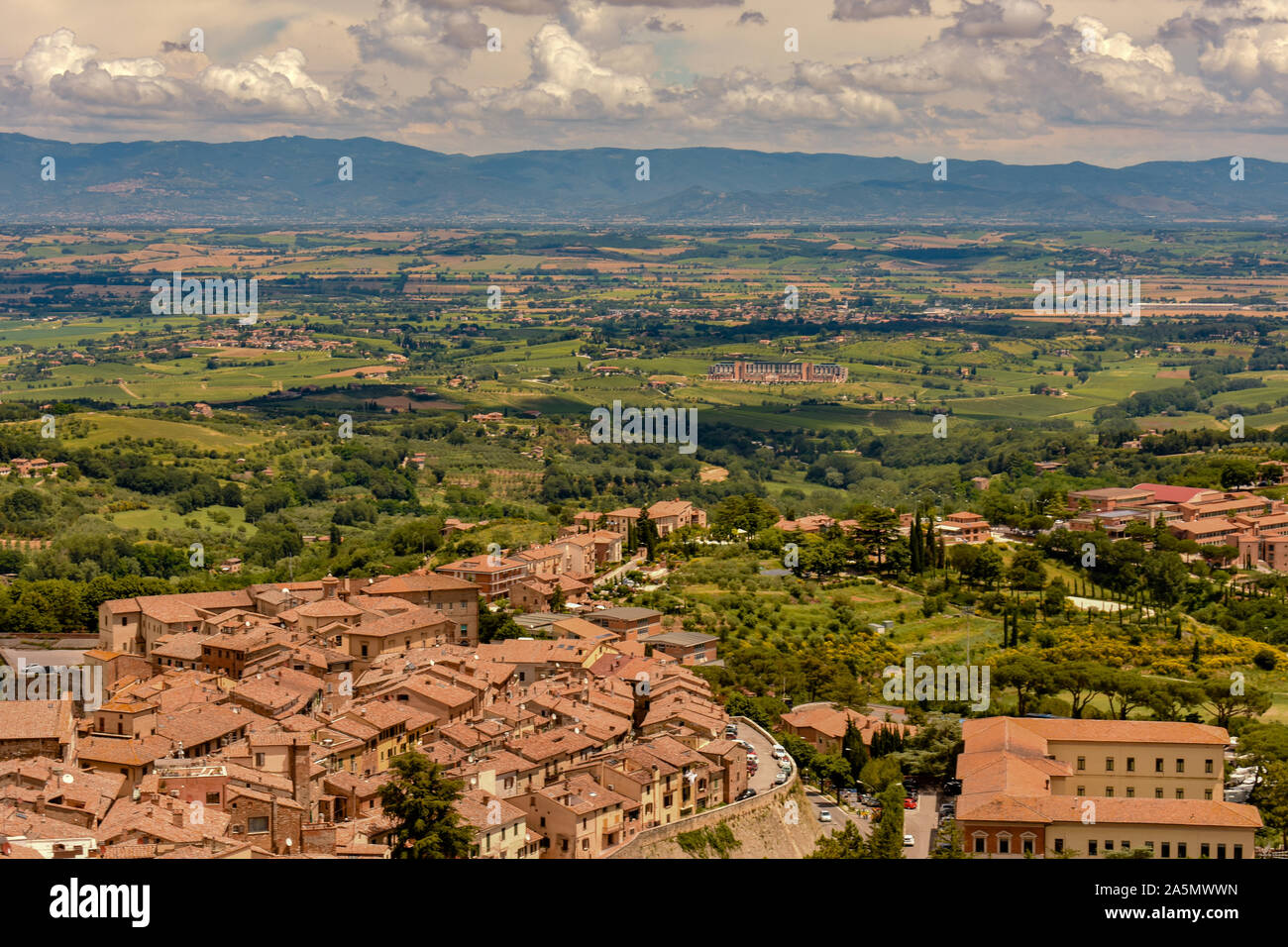 Les collines de Toscane Banque D'Images