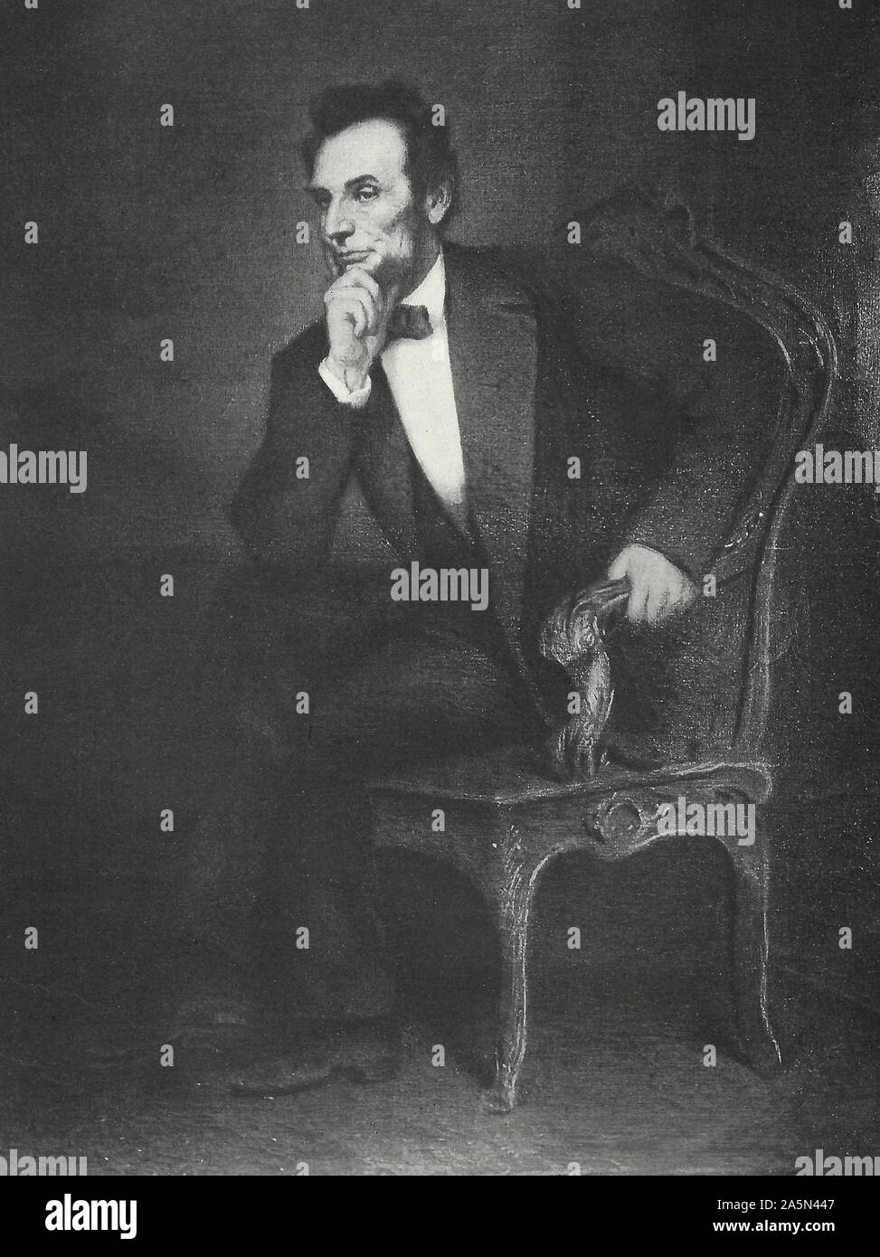 Le président Abraham Lincoln en 1865 Banque D'Images