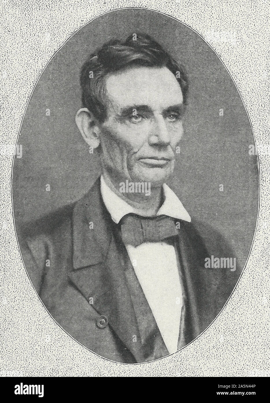 Photographie du président Abraham Lincoln dans les années 1850 Banque D'Images