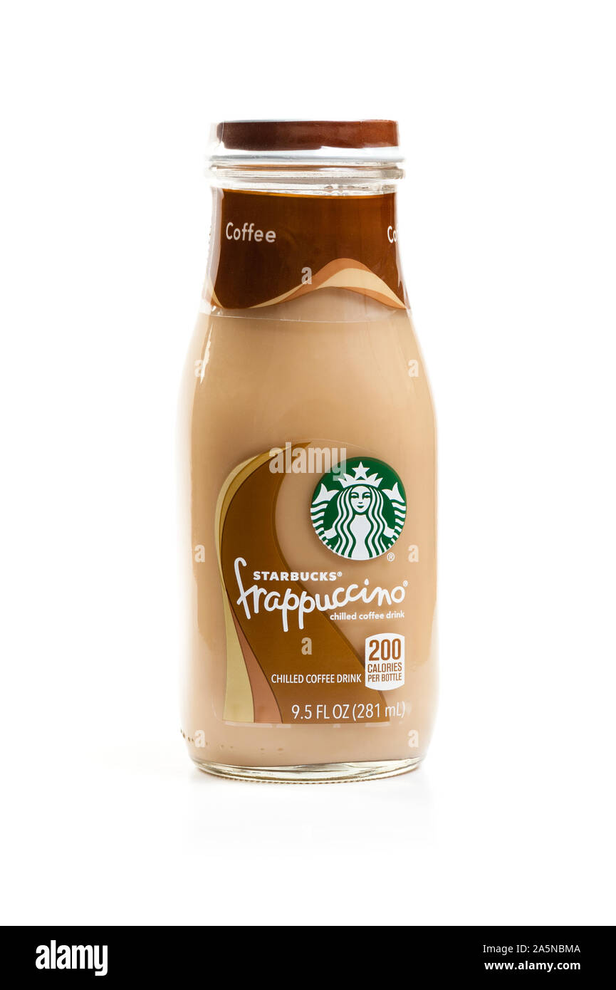 BANGKOK, THAÏLANDE - Mars 03, 2017 : Bouteille de boisson de café Starbucks Frappuccino 9,5 once. Banque D'Images