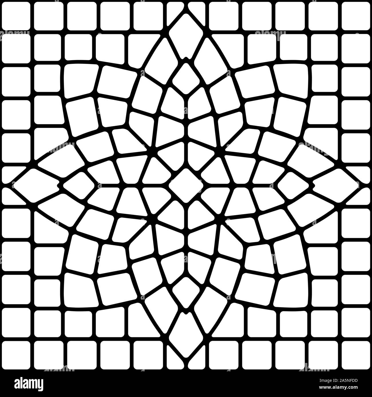 Mosaïque motif carreaux de céramique. Illustration de Vecteur