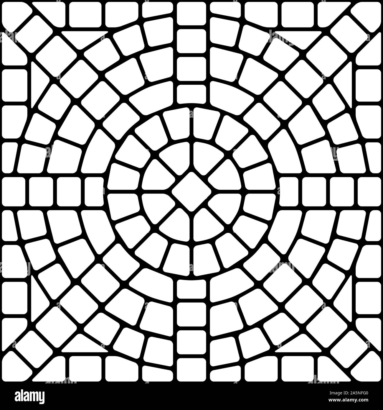 Mosaïque motif carreaux de céramique. Illustration de Vecteur