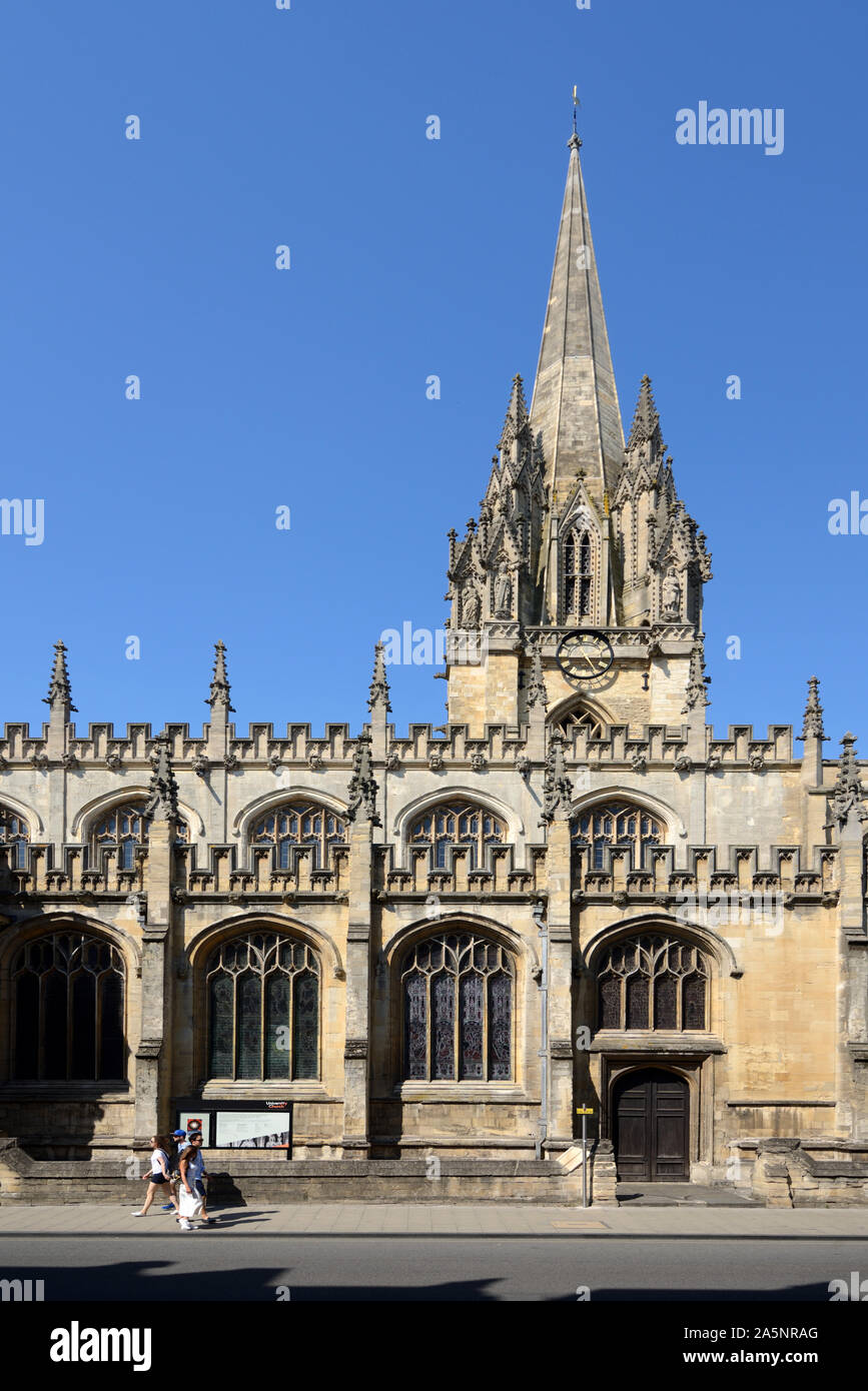 Église de l'Université St Mary the Virgin à Oxford en Angleterre Banque D'Images