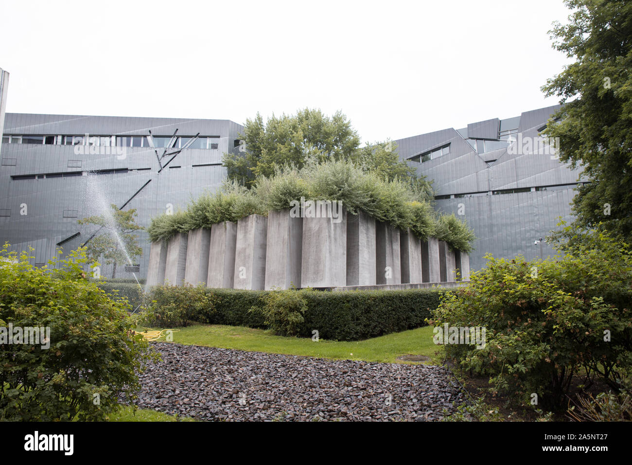 Jardin d'Excile de Berlin Le musée juif Banque D'Images