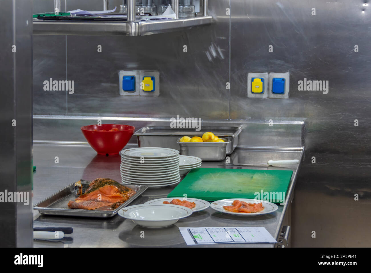 Mme la reine Victoria Galley (cuisine) Banque D'Images