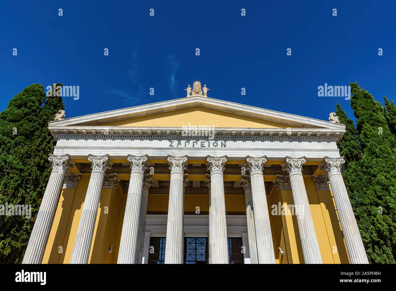 L'emblématique hall Zappeion utilisés pour des événements, centre historique d'Athènes, Attique, Grèce Banque D'Images