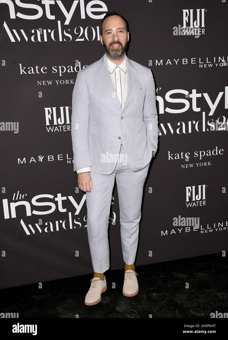 21 octobre 2019 - Hollywood, Californie - Tony Hale. 2019 InStyle Awards tenue au Getty Center. Crédit photo : Birdie Thompson/AdMedia /MediaPunch Banque D'Images