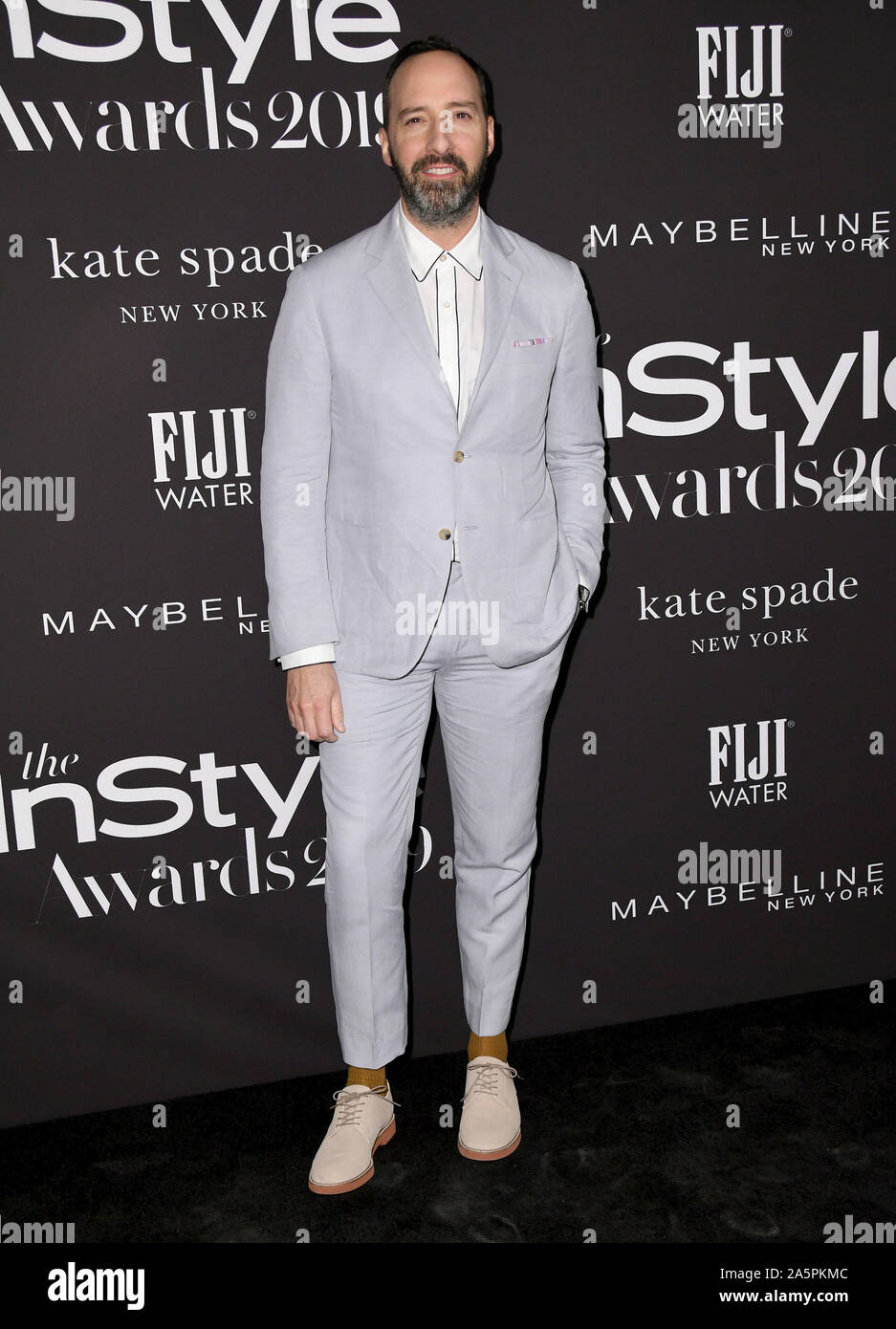 21 octobre 2019 - Hollywood, Californie - Tony Hale. 2019 InStyle Awards tenue au Getty Center. Crédit photo : Birdie Thompson/AdMedia /MediaPunch Banque D'Images