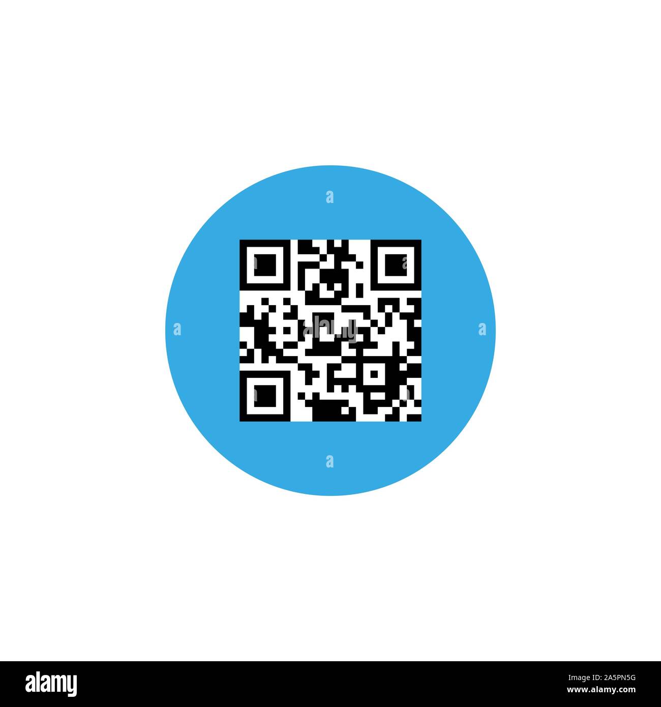 Code QR de l'icône. Illustration vectorielle, modèle plat. Illustration de Vecteur