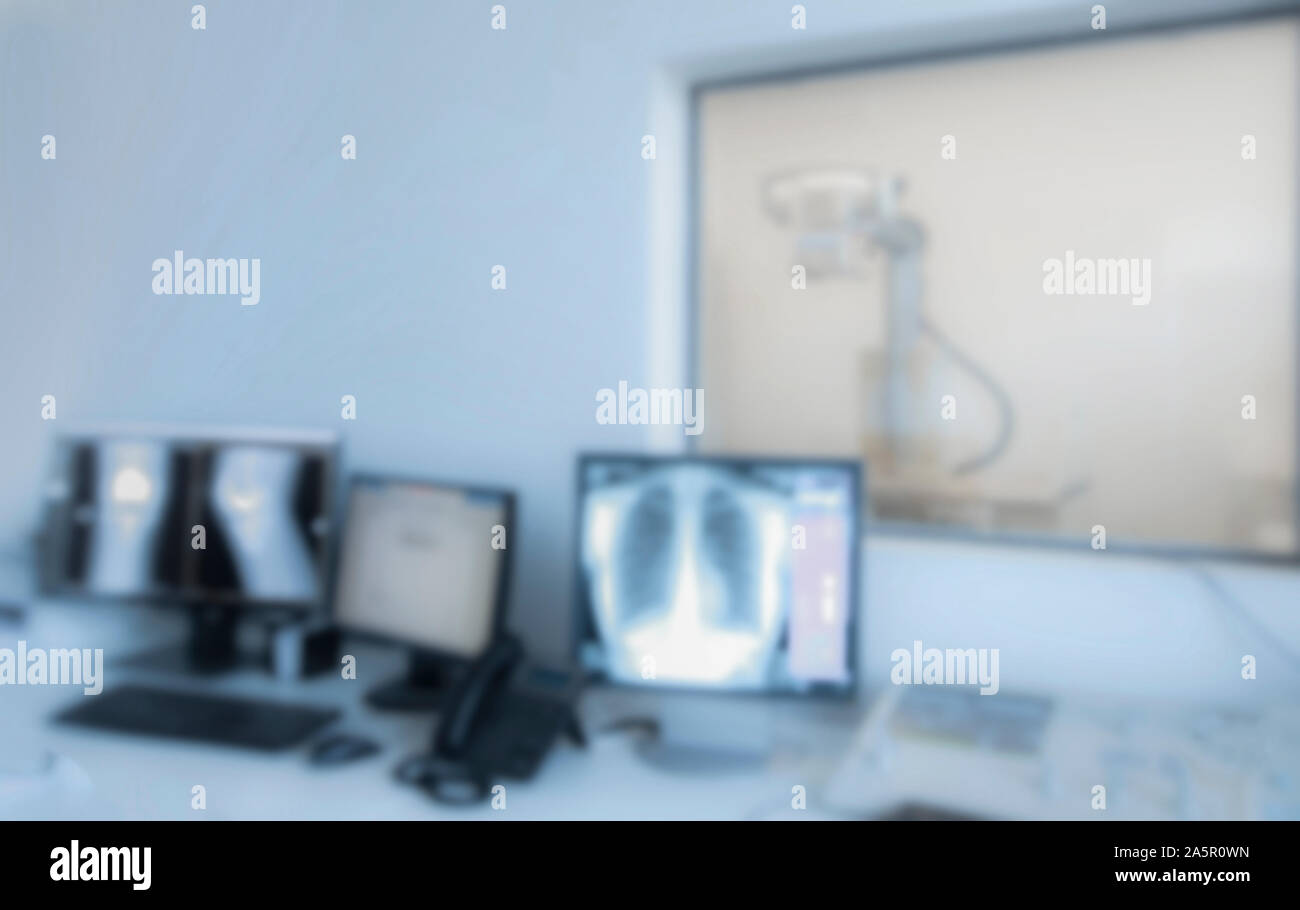 X-ray avec les ordinateurs modernes et des équipements à l'hôpital Banque D'Images