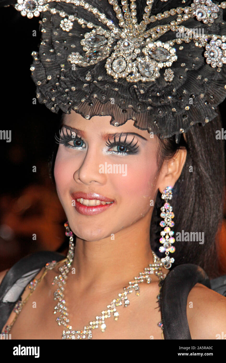 Ladyboy, Alcazar Ladyboy Show, Pattaya, Chonburi, Thaïlande Banque D'Images