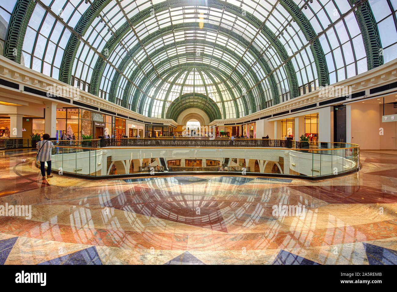 L'architecture du centre commercial Mall of th Unis, Dubai, Émirats Arabes Unis Banque D'Images