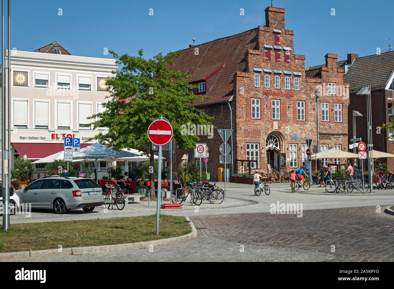 L'Alte Vogtei à partir de 1551, Travemünde, Lübeck, Allemagne. Banque D'Images