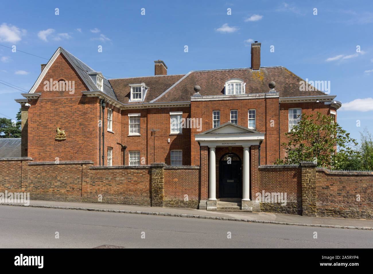 18e siècle Bedford House, Woburn, Bedfordshire, Royaume-Uni ; période détachée propriété maintenant le QG de la Tavistock Fiducie pour l'aphasie. Banque D'Images