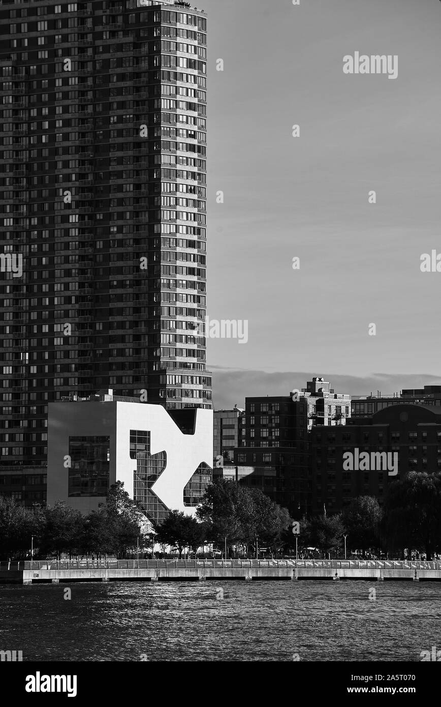 Hunters Point bibliothèque communautaire, conçu par Steven Holl Architects Banque D'Images